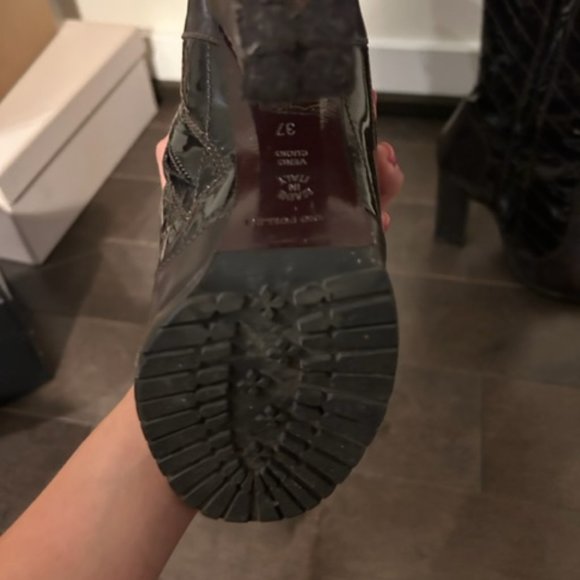 Studio Pollini Patent Boots - Picture 4 of 6